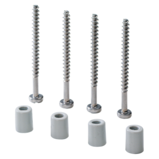 KIT CONTAINING 4 LONG SELF.THREADING SCREWS FOR FIXING LIDS