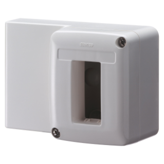 SELF-SUPPORTING DEVICE BOX  FOR SYSTEM DEVICE - FOR MINI TRUNKING - 1 GANG - WHITE RAL 9010