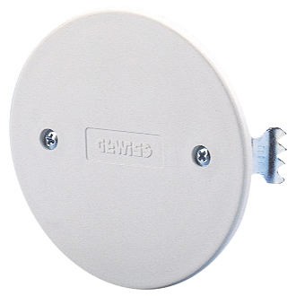 Lid for round flush-mounting boxes - white