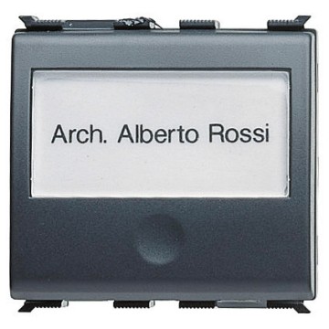 Push-button with backlit name-plate - 250V ac