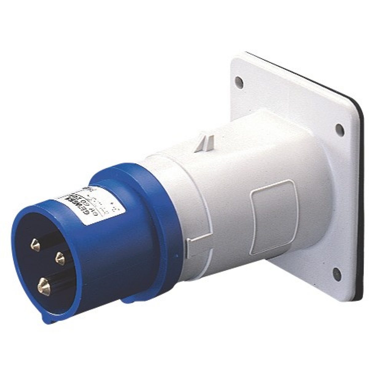 STRAIGHT FLUSH MOUNTING INLET - IP44 - 2P+E 16A 200-250V 50/60HZ 