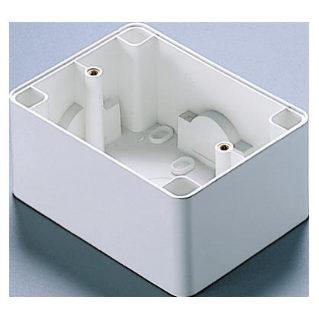 WALL-MOUNTING BOX - FOR COMPACT SELF-SUPPORTING PLATE - 1/2/3 GANG - CLOUD WHITE - SYSTEM