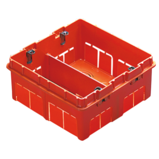 HIGH CAPACITY BOX FOR DOMESTIC - BIG BOX - HALOGEN FREE - 8 GANG (4+4) - 131X129X53