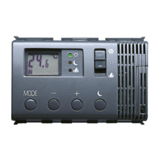 ELECTRONIC SUMMER/WINTER THERMOSTAT - 230V 50HZ - 3 MODULES - PLAYBUS