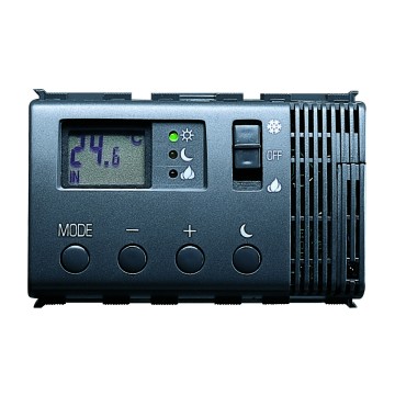 Electronic summer/winter thermostat with input for remote control of night-time reduction 230V - 50/60Hz