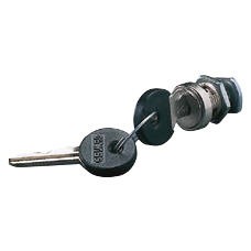 Cylindrical security lock - suitable for plates used in lifts/emergencies