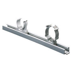 CLIP AND SADDLE SUPPORT RAIL