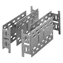 Galvanized steel extending brackets for rear fixing, complete with self-tapping screws - Set of 4 brackets - 70 RT range