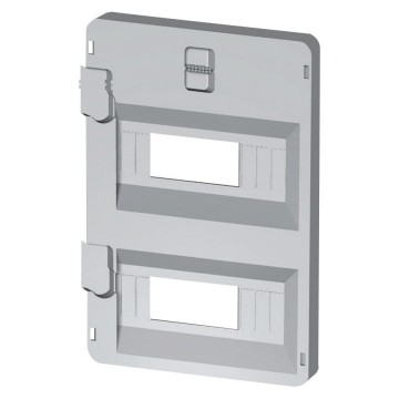 Panels with window for modular devices and moulded-case circuit breakers in fixed position execution, up to 160 A coupling - Grey RAL 7035