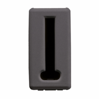 FRENCH STANDARD TELEPHONE SOCKET - 8 CONTACTS - SCREW-ON TERMINALS - 1 MODULE - SYSTEM BLACK