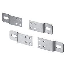 SET OF 4 STAINLESS STEEL BRACKETS FOR FIXING SURFACE-MOUNTING BOARDS