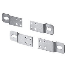 Set of 4 steel brackets for fixing surface-mounting boards