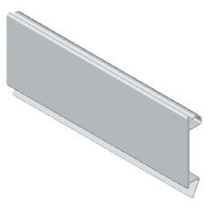 Blanking module profile in plastic material - Grey RAL 7035