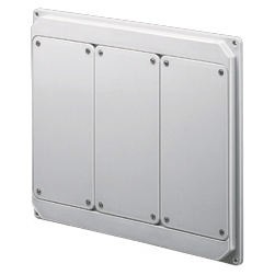 Flanged panels prearranged for assembly of socket-outlets - Grey RAL 7035
