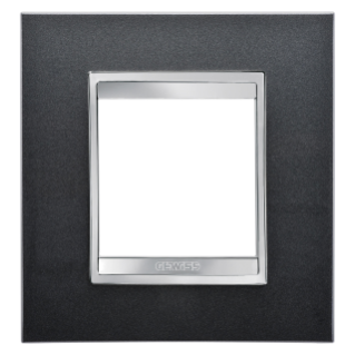 LUX INTERNATIONAL PLATE - IN PAINTED TECHNOPOLYMER - 2 MODULES - SLATE - CHIRUS