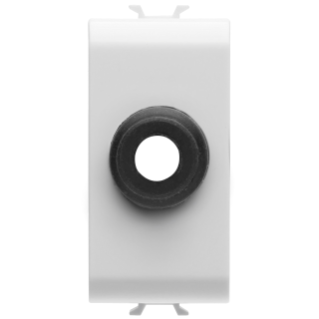 CABLE OUTLET - 1 MODULE - GLOSSY WHITE - CHORUS