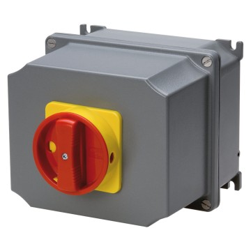 ATEX rotary wall-mounting switches for emergency, with red knob - IP65