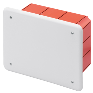 JUNCTION AND CONNECTION BOX - FOR BRICK WALLS - DIMENSIONS 160X130X70 - WHITE LID RAL9016