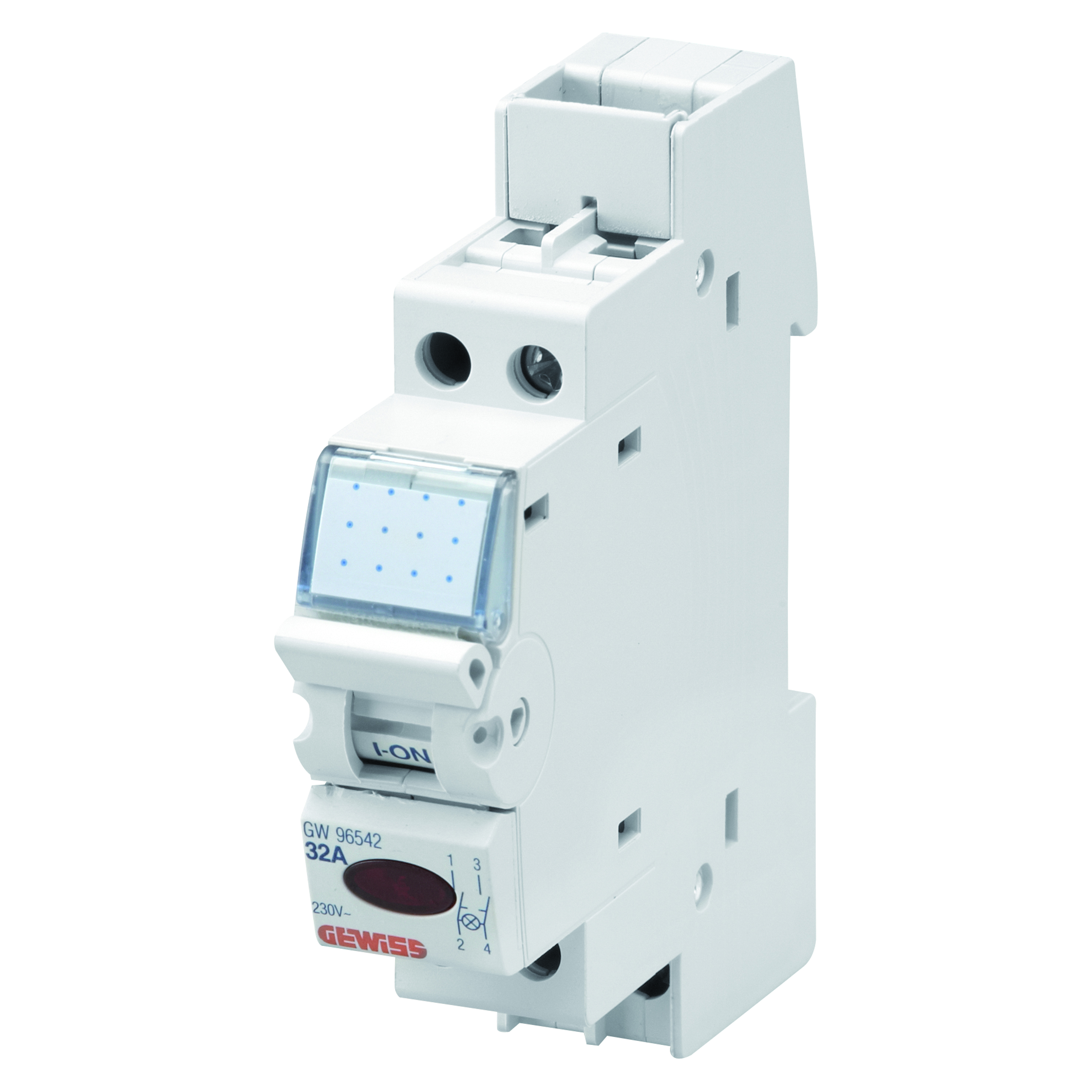 INTERRUTTORE NON AUTOMATICO - CON SPIA DI SEGNALAZIONE - 32A 2P 230V - 1  MODULO