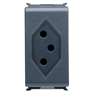 SWISS STANDARD SOCKET-OUTLET 250V ac - 2P+E 10A TYPE 13 - 1 MODULES - PLAYBUS