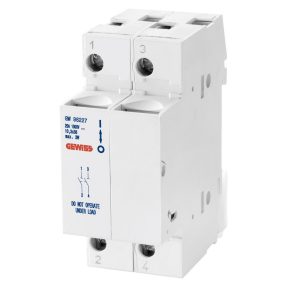 DISCONNECTABLE FUSE HOLDER - 2P 10.3X38 1000V DC 20A - 1 MODULE