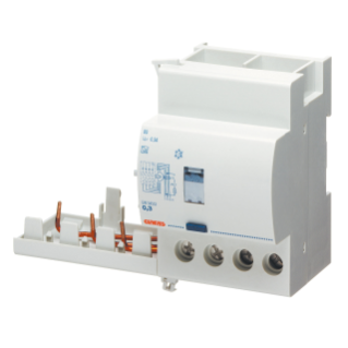 ADD ON RESIDUAL CURRENT CIRCUIT BREAKER FOR MT CIRCUIT BREAKER - 4P 25A TYPE AC INSTANTANEOUS Idn=0,03A - 3,5 MODULES