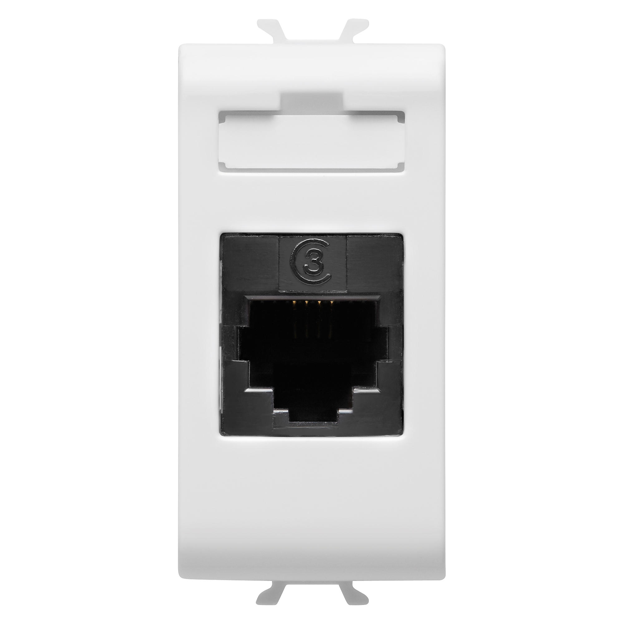 PRESA TELEFONICA RJ11 MODULO BIANCO CHORUS GW10401