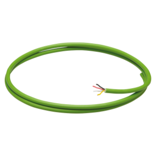 KNX BUS CABLE - LSZH CABLE SHEATH - 2 CONDUCTORS 1x2x0.8 - DIAMETER 5.2mm - CPR CLASS CCA-S1A,D0,A1 - GREEN
