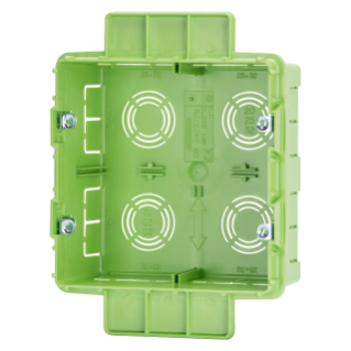 HIGH CAPACITY BOX FOR DOMESTIC - BIG BOX - FOR LIGHTWEIGHT WALL - HALOGEN FREE - 8 GANG (4+4) - 131X129X53