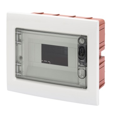 Enclosures equipped with 80 A IP20 bipolar screw terminal block and extractable frame - White RAL 9016