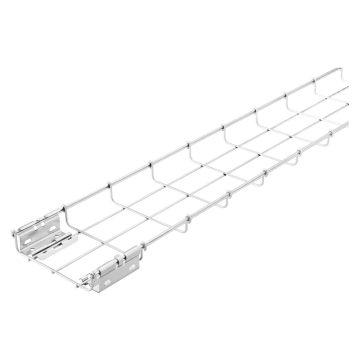 Wire mesh trunking with pre-mounted couplers - 3 metres - Height 30