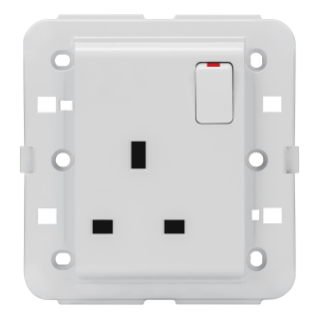 SWITCHED SOCKET-OUTLET - BRITISH STANDARD - 2P+E 13 A - WHITE - CHORUS