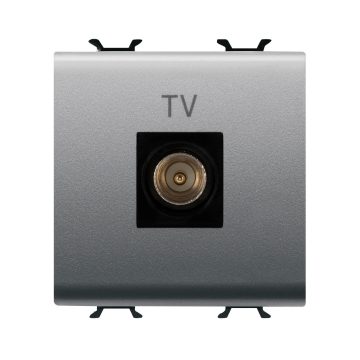 Presa coassiale TV (5-2400 Mhz) schermatura classe A - connettore IEC maschio ø 9,5 mm