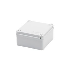 JUNCTION BOX WITH PLAIN QUICK FIXING LID - IP55 - INTERNAL DIMENSIONS 100X100X50 - SMOOTH WALLS - GREY RAL 7035