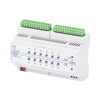 KNX 12/6-channel 8AX switch and roller shutter actuator with manual operation - IP20 - Din rail mounting