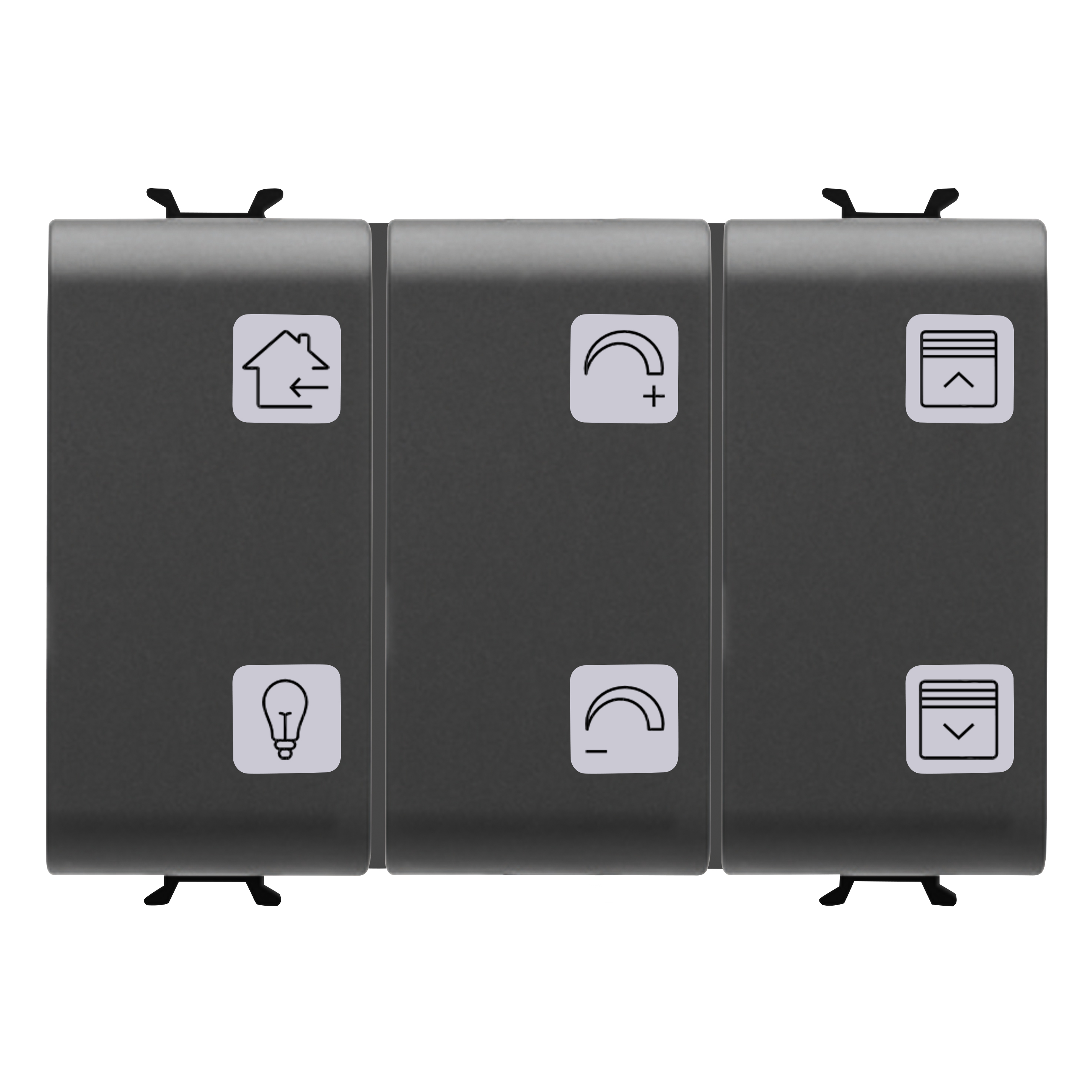 PUSH-BUTTON PANEL WITH INTERCHANGEABLE SYMBOLS - KNX - 6 CHANNELS 