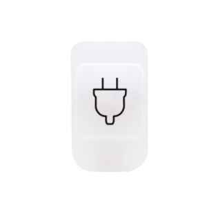 LENS WITH ILLUMINABLE SYMBOL - SOCKET-OUTLET