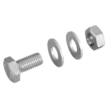 M8x60 hex. bolt + 2 M8 washers