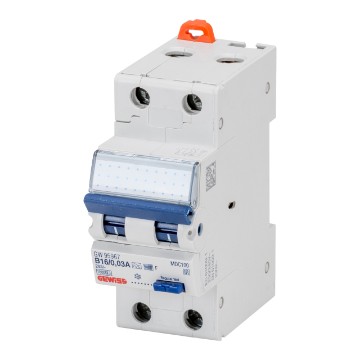 Compact residual current circuit breakers with overcurrent protection