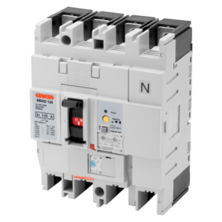 MSXD 125 - MCCB'S WITH RESIDUAL CURRENT PROTECTION - ADJUSTABLE THERMAL AND FIXED MAGNETIC RELEASE - ADJUSTABLE RESIDUAL CURRENT PROTECTION RELEASE - 36KA 3P+N 20A 525V