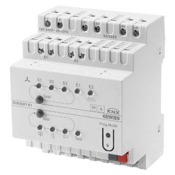 Actionneur de bobine de ventilateur KNX 0-10 V - IP20 - Sur rail DIN