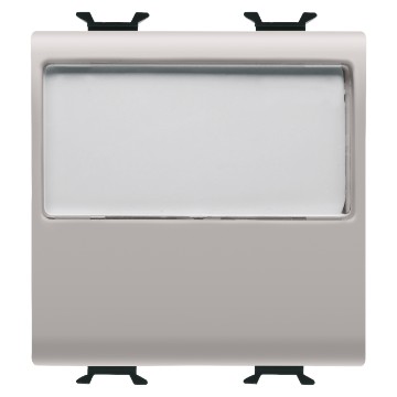 Push-buttons 1P with illuminated name plate - 250V ac