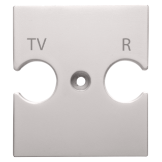 UNIVERSAL SUPPORT - COMBINED SOCKET OUTLET TV-R - NATURAL SATIN BEIGE - CHORUS