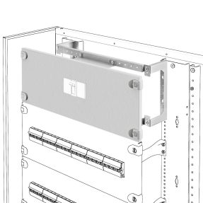 INSTALLATIONSKITT FÜR LEISTUNGSSCHALTER FÜR PLATTEN - VERTIKAL - FESTE AUSFÜHRUNG - MSX/D 125 - 600x300mm