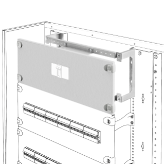 INSTALLATION KIT FOR MCCB'S ON PLATE - VERTICAL - FIXED VERSION - MSX/D/M/c 160-250 - 600x300MM