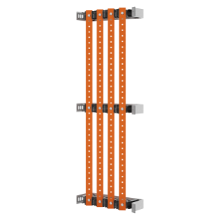PAIR OF BUSBAR-HOLDER - FOR FLAT BUSBARS 30x10 - 630A - FOR STRUCTURES D=300 - EXTERNAL COMPARTEMENT - FOR QDX 630L