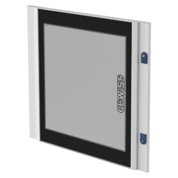 Puerta con cristal de seguridad, ahumado plano, para cuadro IP40