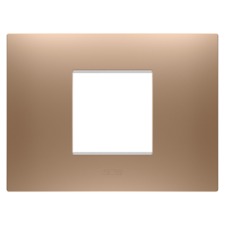 EGO PLATE - IN PAINTED TECHNOPOLYMER - 2 MODULES - SOFT COPPER - CHORUSMART