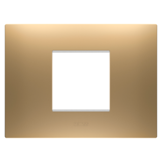 EGO PLATE - IN PAINTED TECHNOPOLYMER - 2 MODULES - GOLD - CHORUSMART