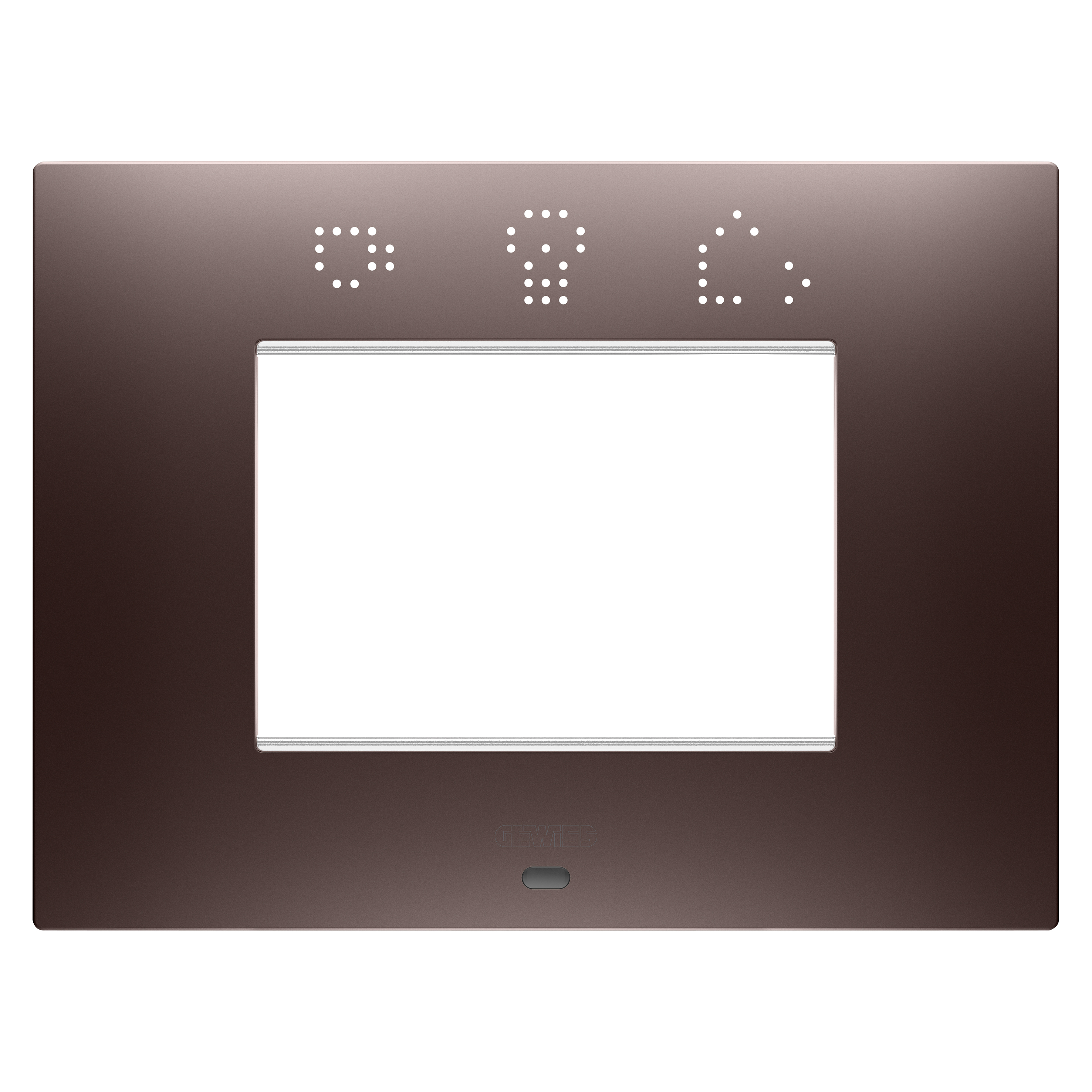 EGO SMART PLATE - IN PAINTED TECHNOPOLYMER - 3 MODULES - COPPER -  CHORUSMART